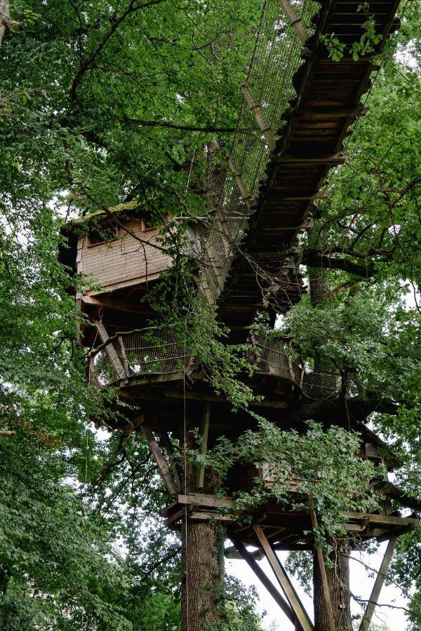 Cabane Perchee Dans Les Arbres Saint-Hilaire-en-Morvan Exterior foto